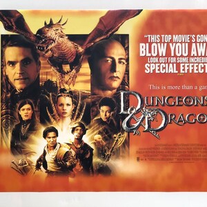 Dungeons And Dragons 2001 British Quad Movie Poster