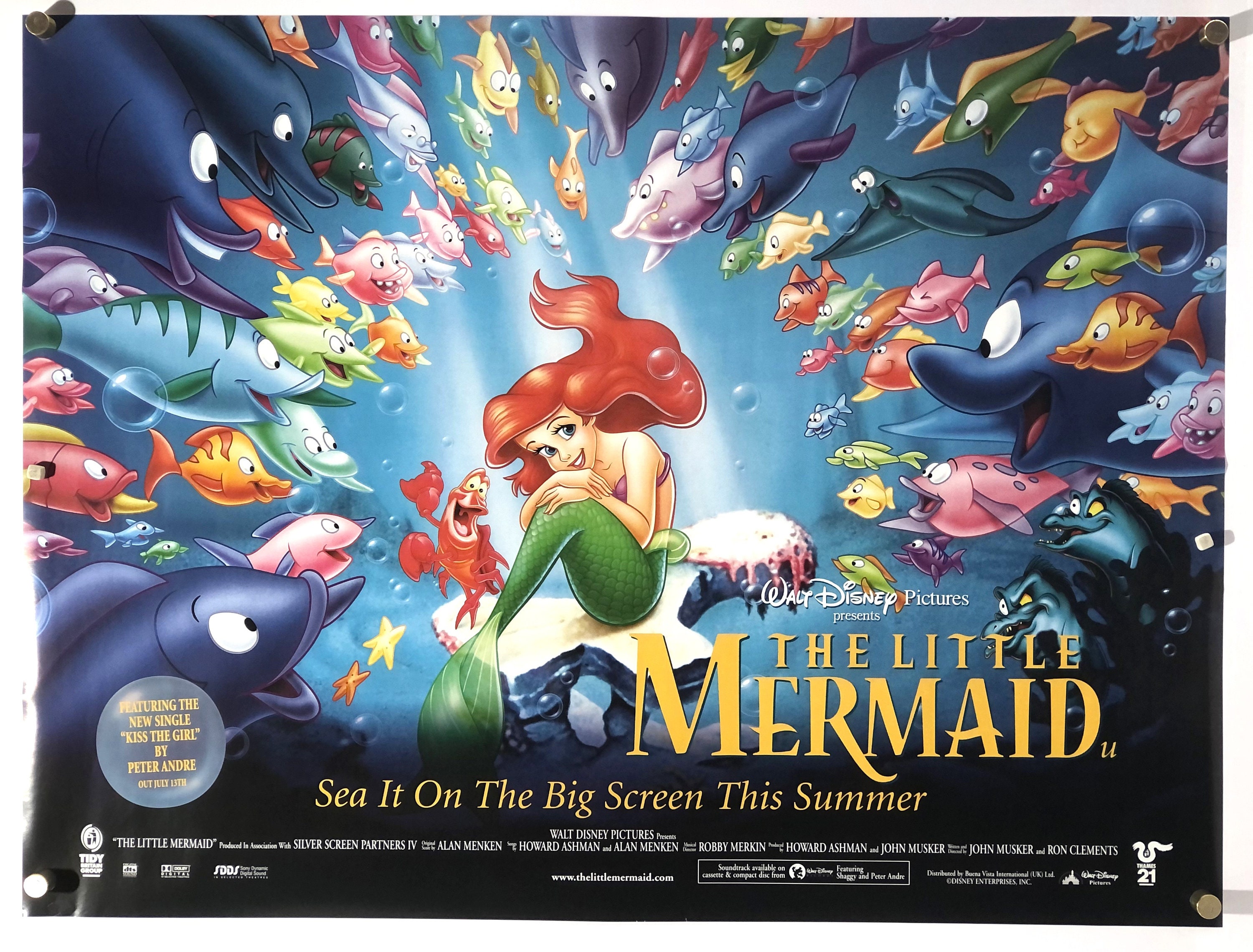 【映画館用両面ポスター】リトル・マーメイド The Little Mermaid 実写「リトル・マーメイド」海底に降り注ぐ日の光が美しい♪ US