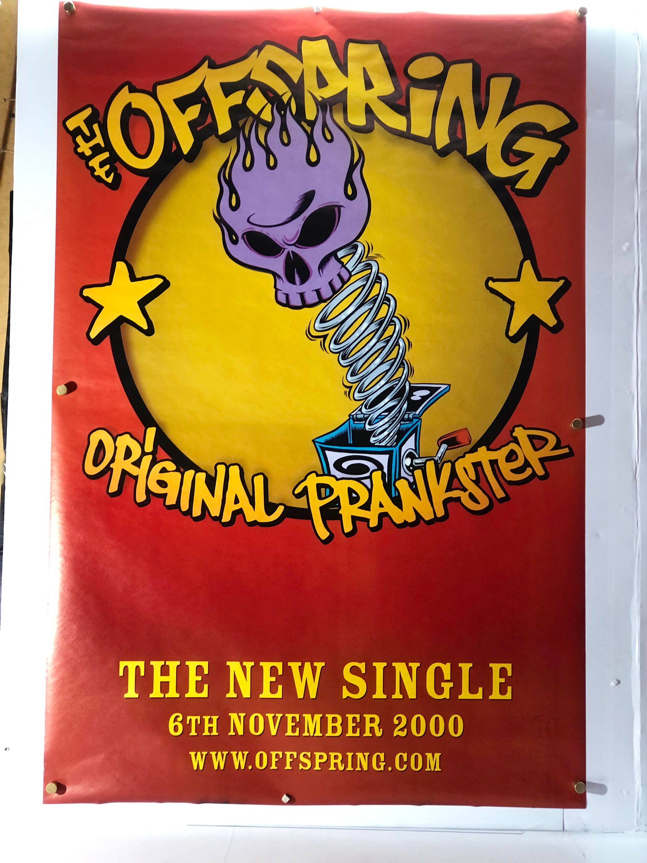 Original the Offspring Conspiracy of One (2000) Promo Poster 40 X