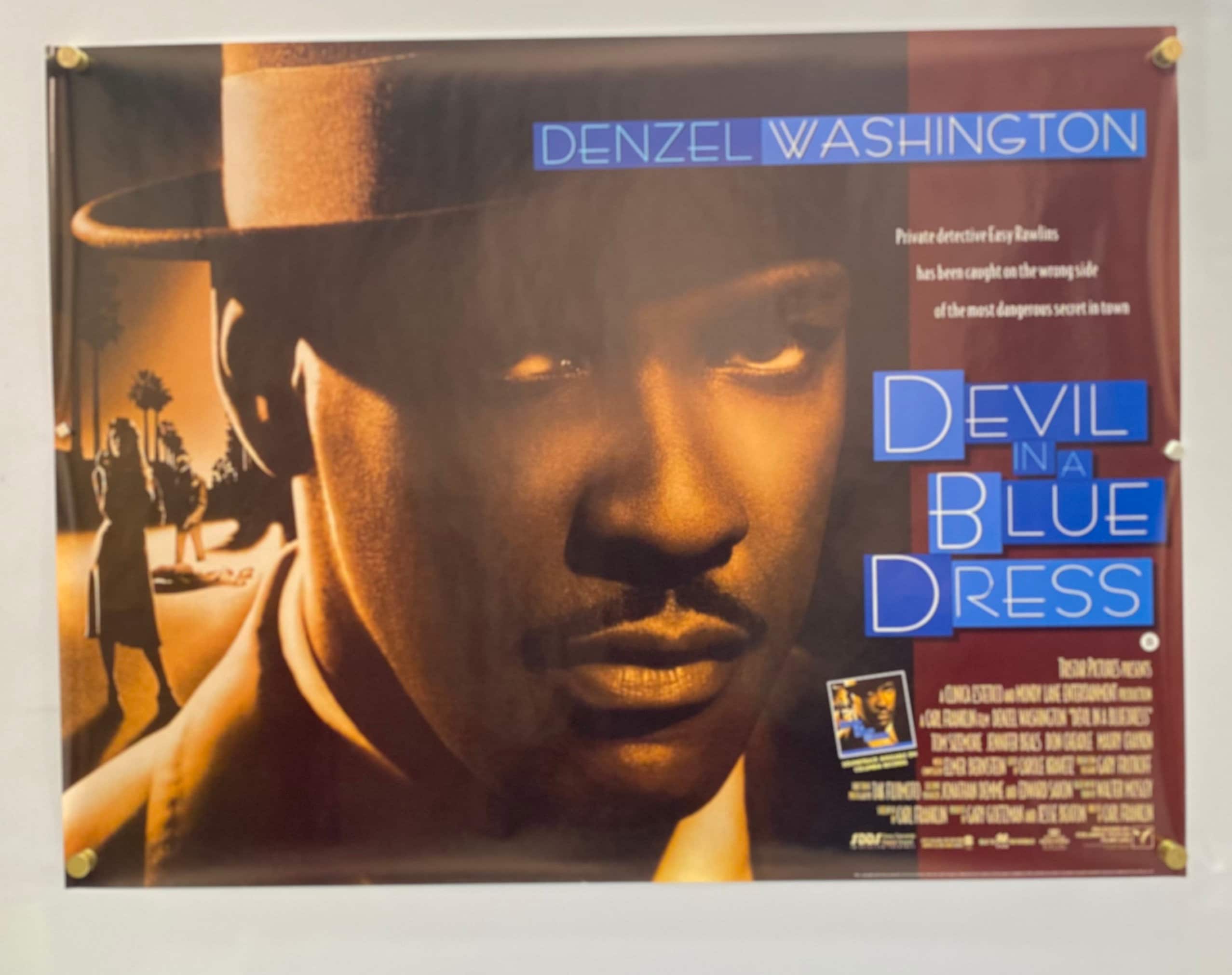 Devil in A Blue Dress (1995 ) Original Vintage British Quad Movie Poster -  Etsy