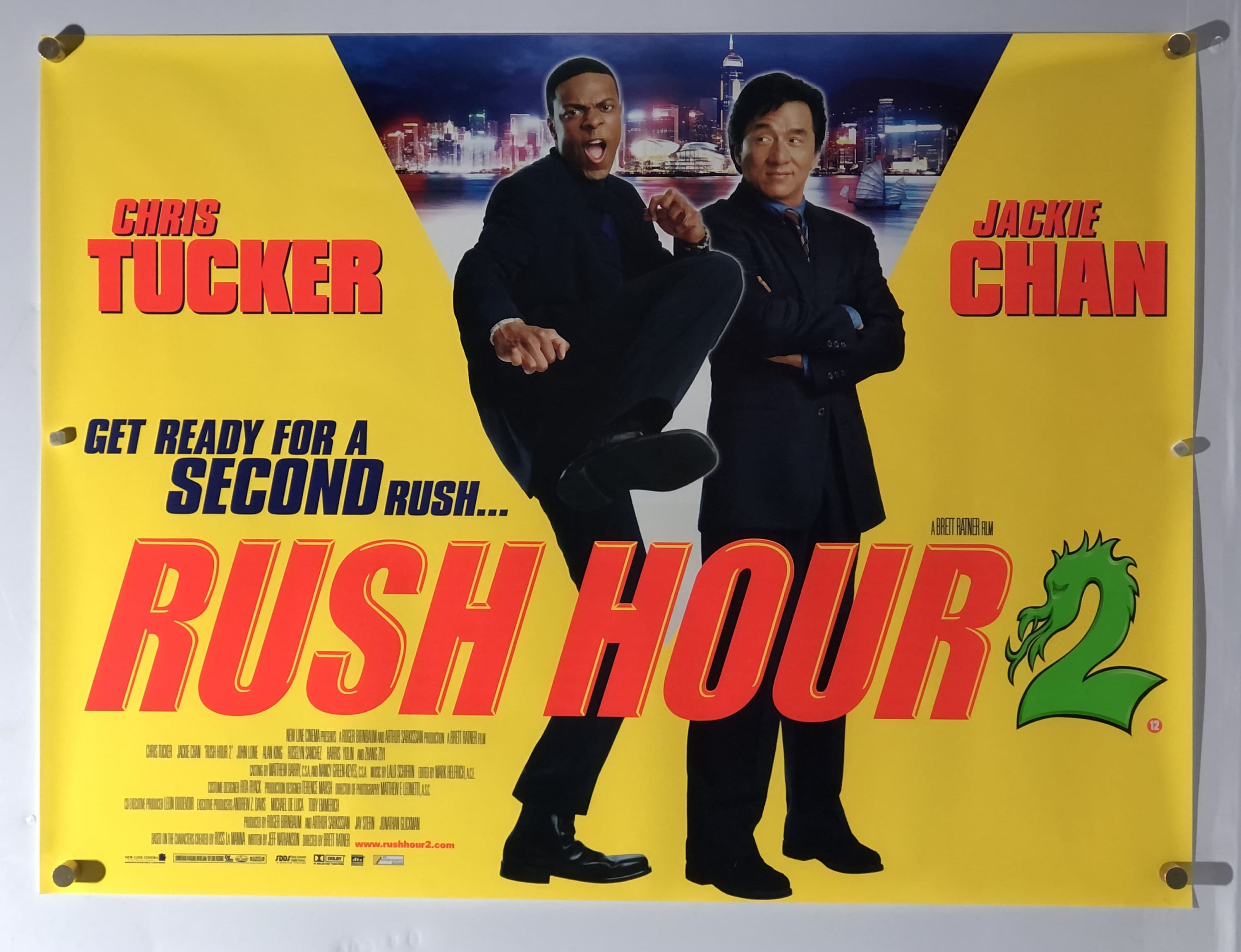 Rush Hour 2 20001 Original British Quad Movie Poster - Etsy Norway