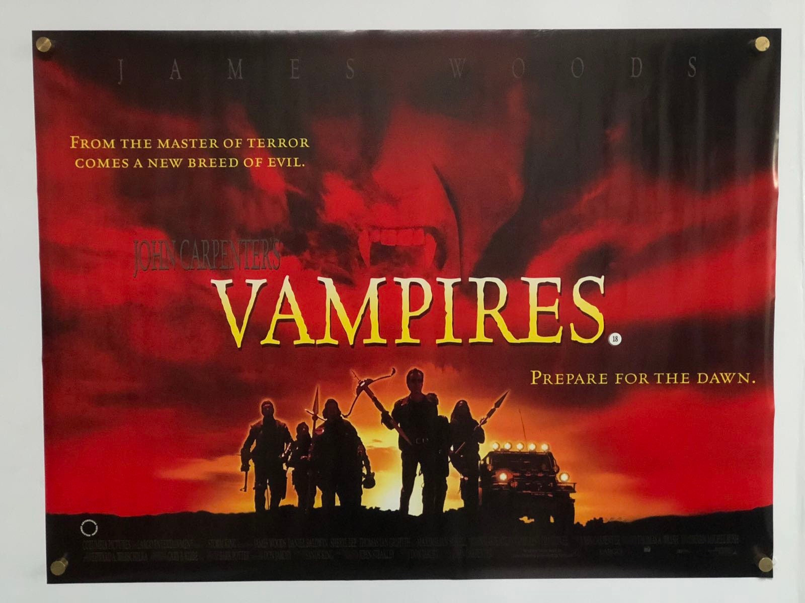 John Carpenter's Vampires - Original Movie Poster