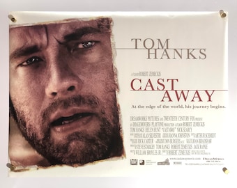 Cast Away 2000 Original British Quad Movie Poster