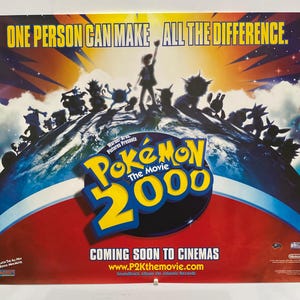Pokemon 2000 The Movie originele dubbelzijdige Britse quadposter (30 x 40 inch)