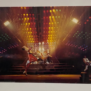Queen Freddie Mercury live in concert 1984 Rare Vintage Poster