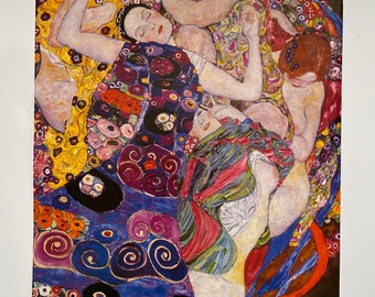 Gustav Klimt - The Maiden ( Die Jungfrau ) 1996 Vintage Art Poster