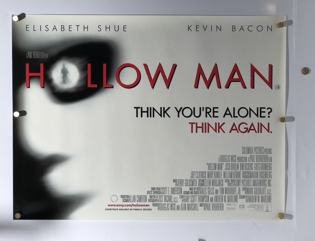 Hollow Man Original 2000 British Quad Movie Poster - Etsy, image size:1080x827