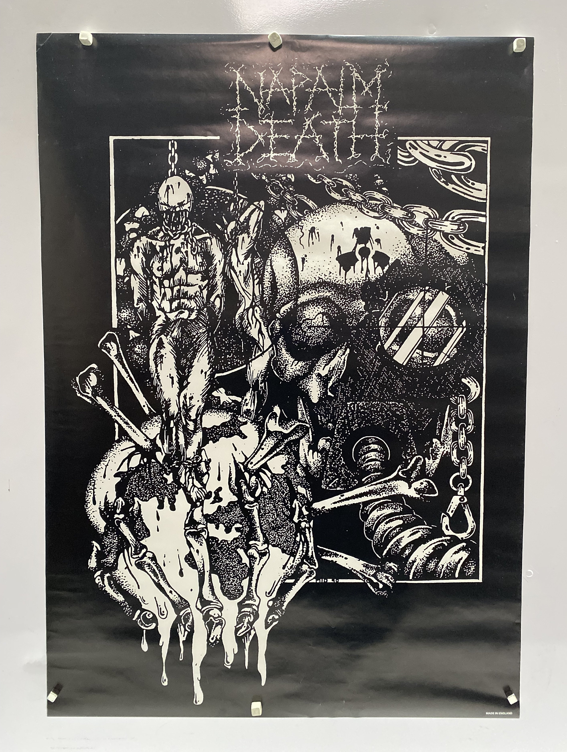 ファッション Napalm Death 1990's Vintage Original Poster - Etsy 版画