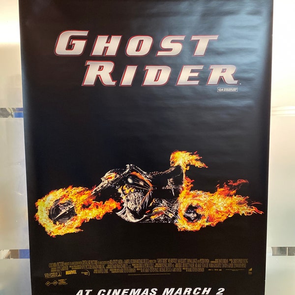 Ghost Rider Rare Original 2007 Bus Shelter Advertising Promo poster 47" x 71"