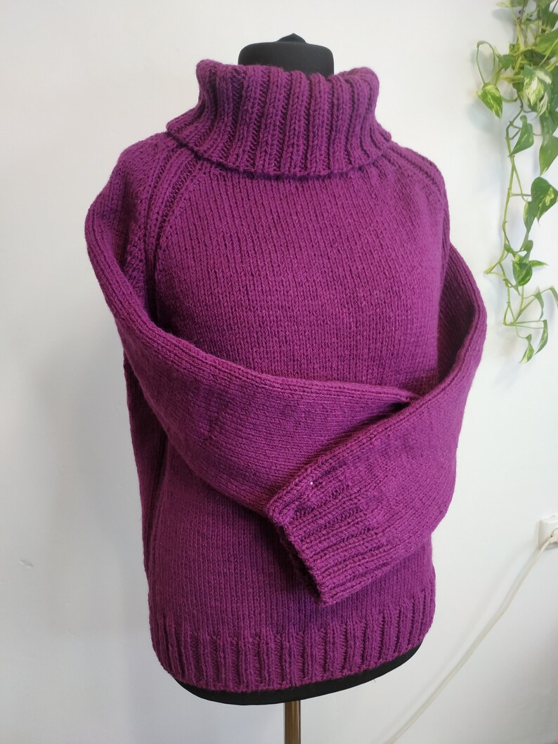 Soft Merino Wool Sweater Thick and Warm Pullover Hand Etsy