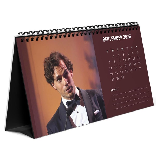 Henry Cavill 2025 Desk Calendar |  Celebrity Gift | Office Decor
