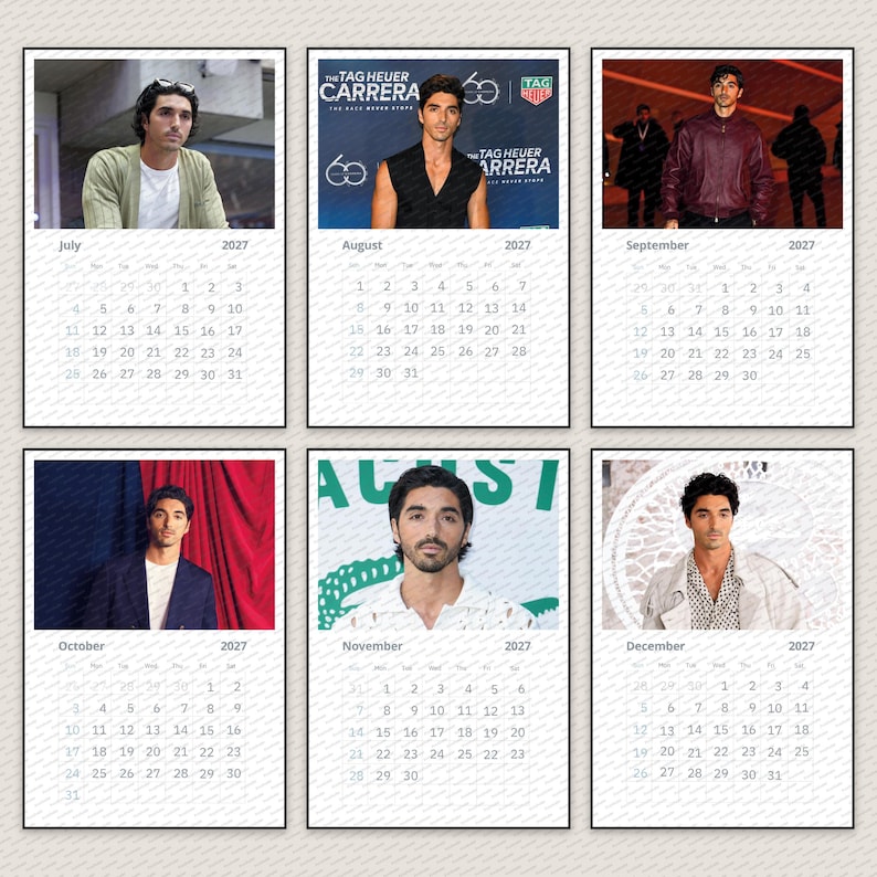 Taylor Zakhar Perez 2027 Calendar, Collectible Wall Calendar, Premium ...