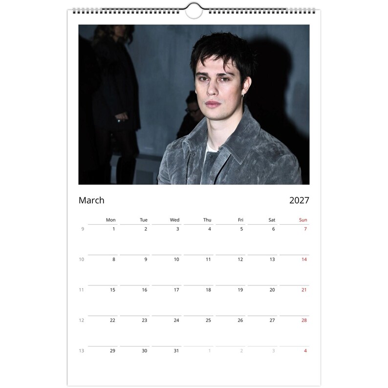 Nicholas Galitzine 2027 Calendar, Collectible Wall Calendar, Premium ...