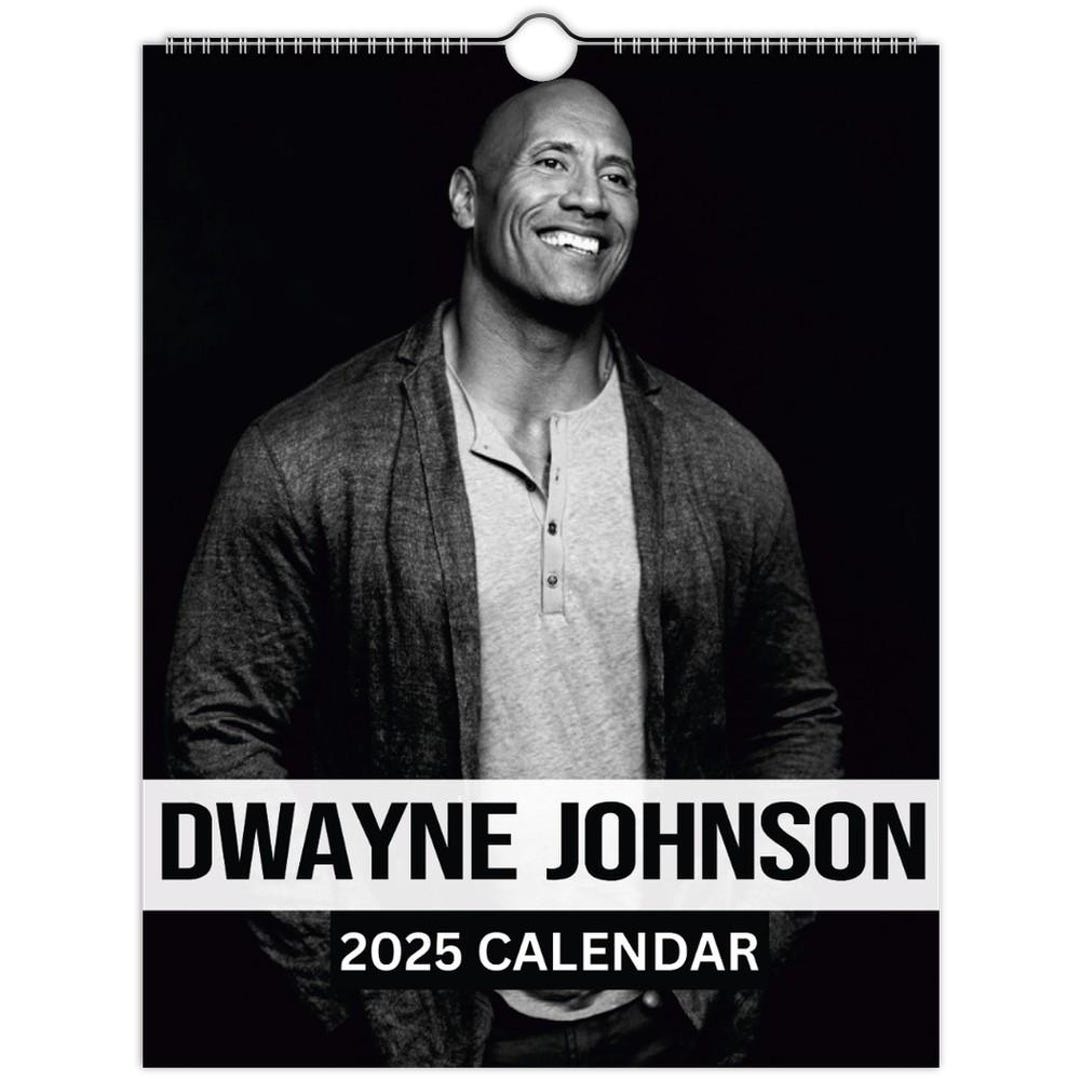 Dwayne Johnson Wall Calendar 2025 Vol 3 Large, Fan Gift, Moana, Central