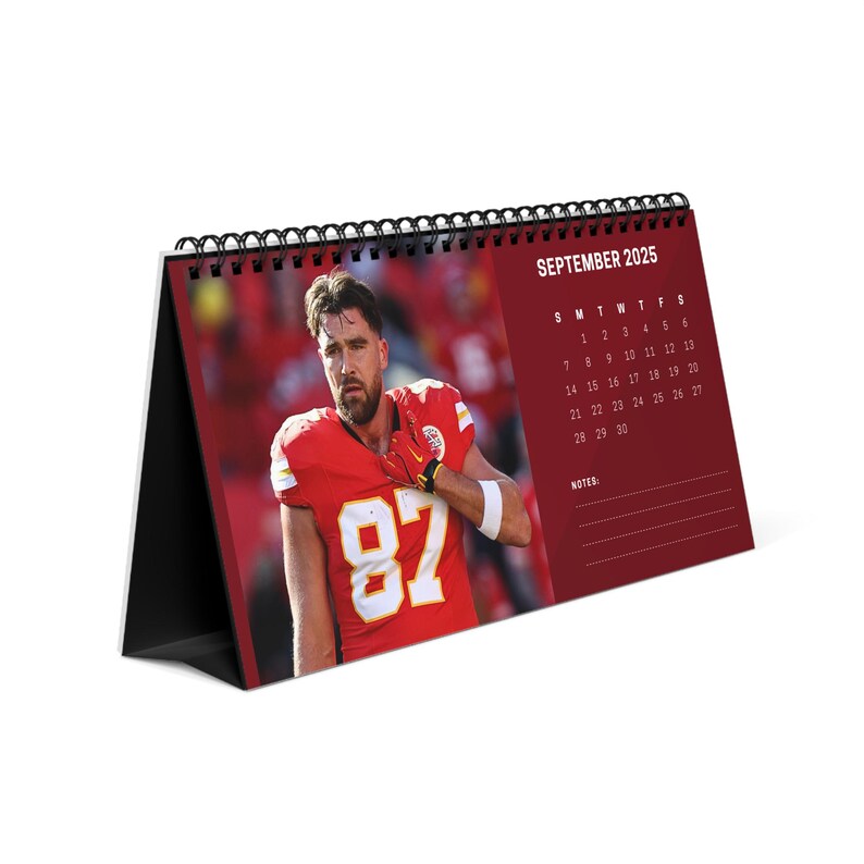 Travis Kelce 2025 Desk Calendar NFL Star & Super Bowl Champion Kansas