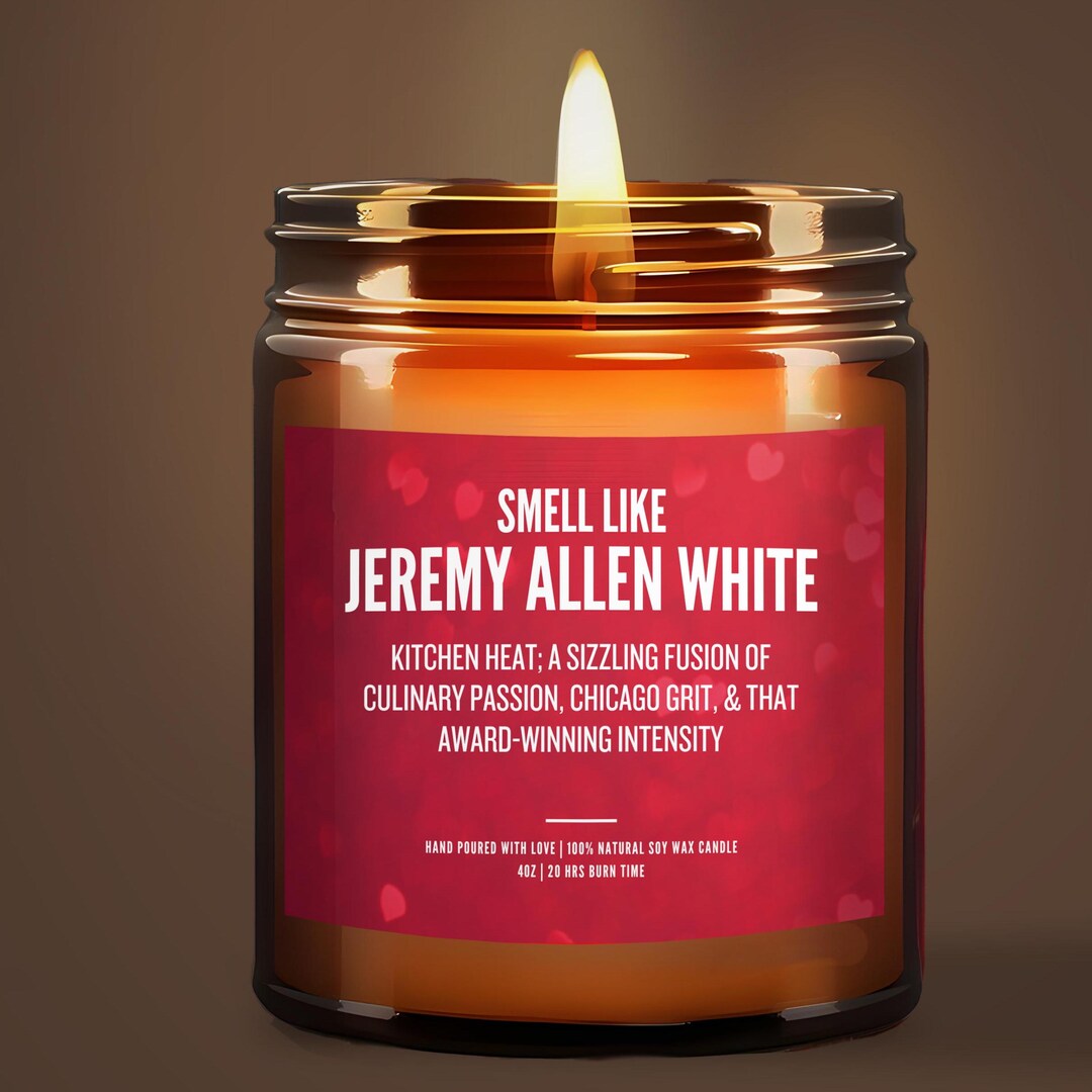 Jeremy Gift Jeremy Allen White Scented Gift the Bear Vibes Luxury Soy Candle ...