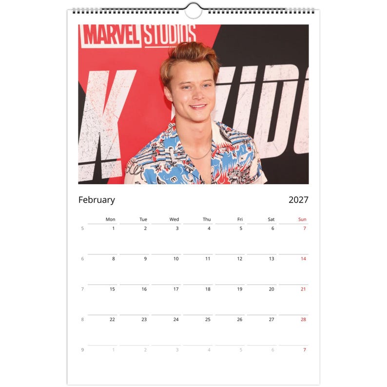 Rudy Pankow 2027 Calendar, Collectible Wall Calendar, Premium Photo ...
