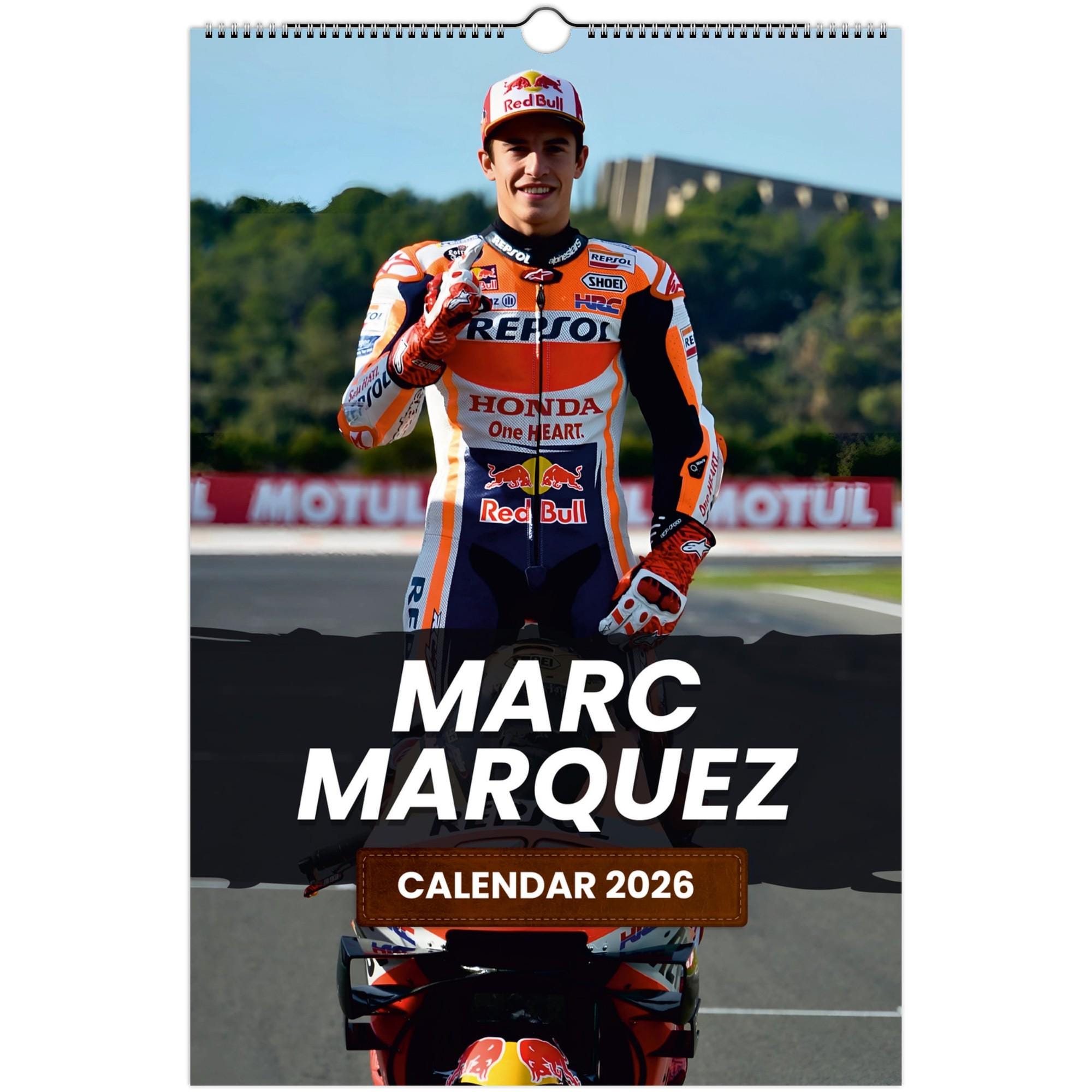 マルク・マルケス 2026 壁掛けカレンダー、ファン限定MotoGPスター