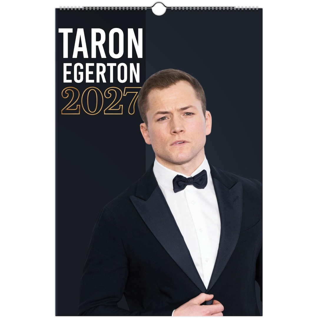 Taron Egerton 2027 Calendar, Collectible Wall Calendar, Premium Photo ...