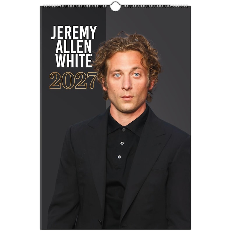 Jeremy Allen White 2027 Calendar, Collectible Wall Calendar, Premium ...