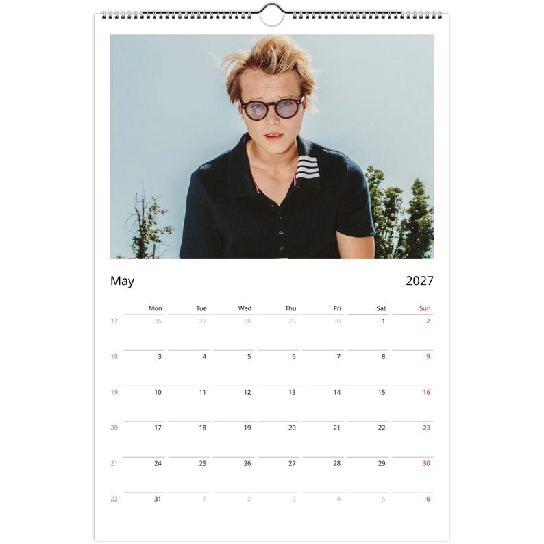 Rudy Pankow 2027 Calendar, Collectible Wall Calendar, Premium Photo ...