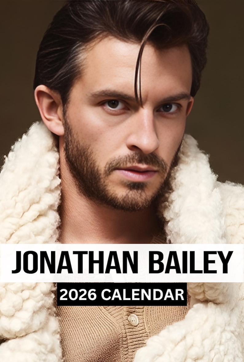Jonathan Bailey Wall Calendar 2026 Large Fan Gift Etsy Il Gjin 