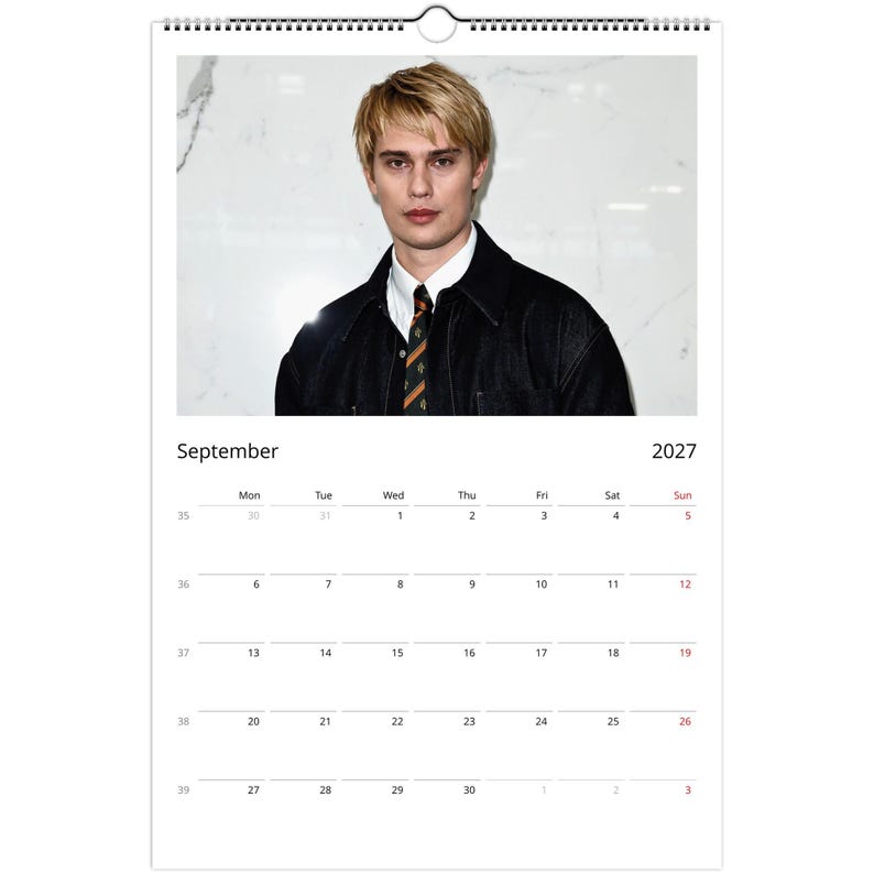 Nicholas Galitzine 2027 Calendar, Collectible Wall Calendar, Premium ...