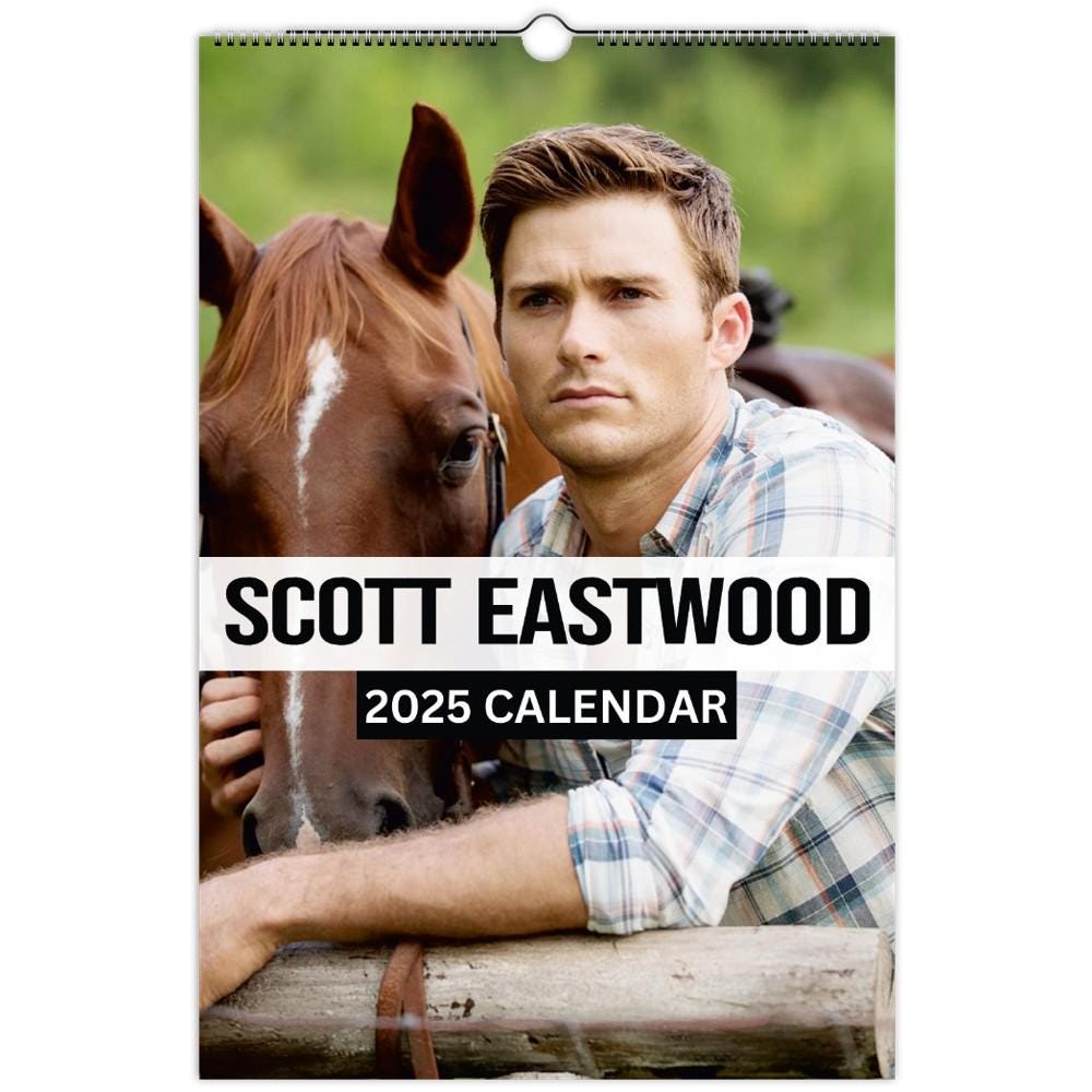 Scott Eastwood Vol 1 Wall Calendars 2025 Large Size, Pacific Rim Decor