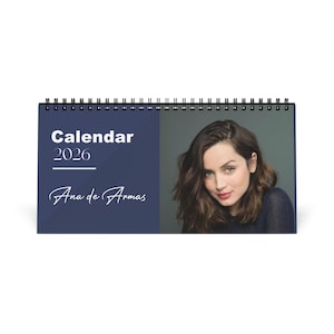 Ana de Armas 2026 Desk Calendar | Premium Spiral Bound Celebrity Photo Calendar | High Quality Collectible Gift for Fans & Desk Décor