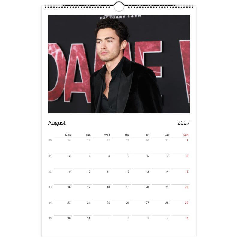 Darren Barnet 2027 Calendar, Collectible Wall Calendar, Premium Photo ...