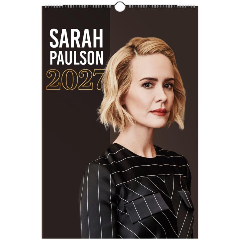 Sarah Paulson 2027 Calendar, Collectible Wall Calendar, Premium Photo ...