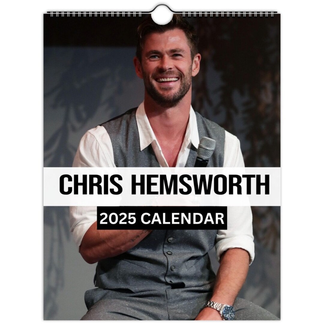 Chris Hemsworth Wall Calendars 2025 Vol 1 large Size Etsy
