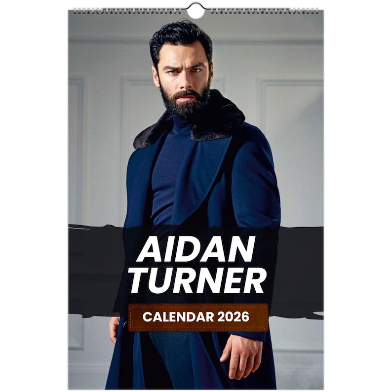 Aidan Turner 2026 Wall Calendar Exclusive Celebrity Poster Calendar Il Ic2v 