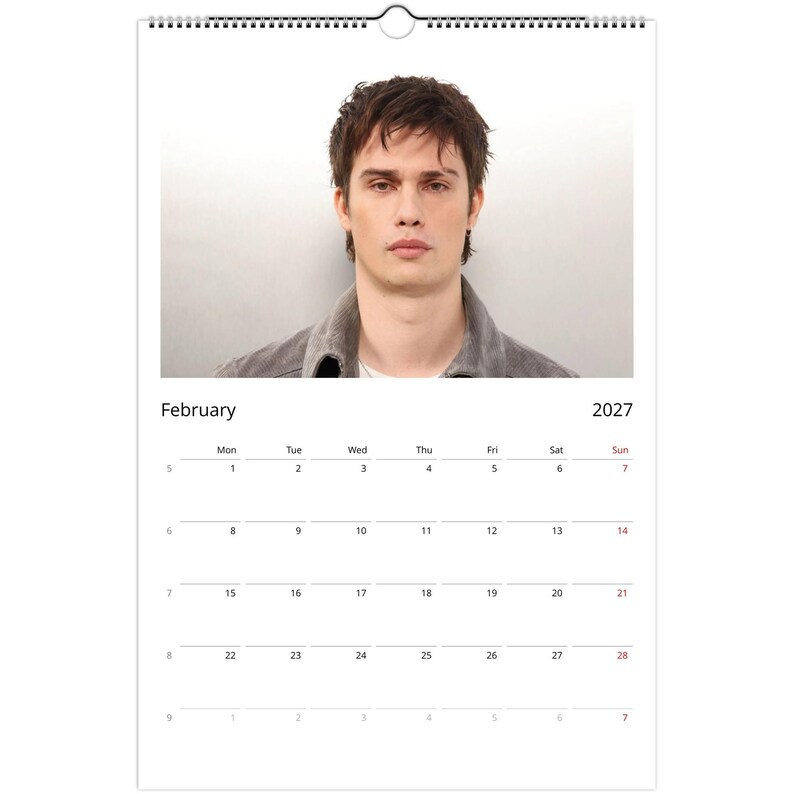 Nicholas Galitzine 2027 Calendar, Collectible Wall Calendar, Premium ...
