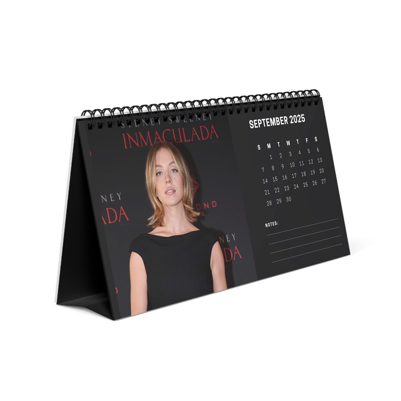 Sydney Sweeney 2025 Desk Calendar Euphoria the White Lotus Star