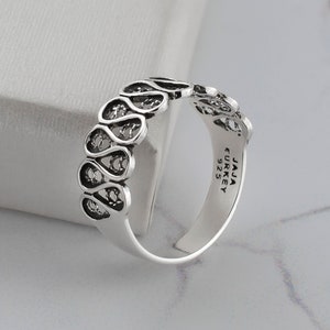 Silver Filigree Wide Eternity Band Ring, 925 Sterling Silver Artisan Made Handcrafted 8 mm Boho Band Ring Handmade Unisex Band Jewelry