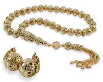 Tesbih Tasbih Tespih Misbaha Subha 33 perline, misura 8