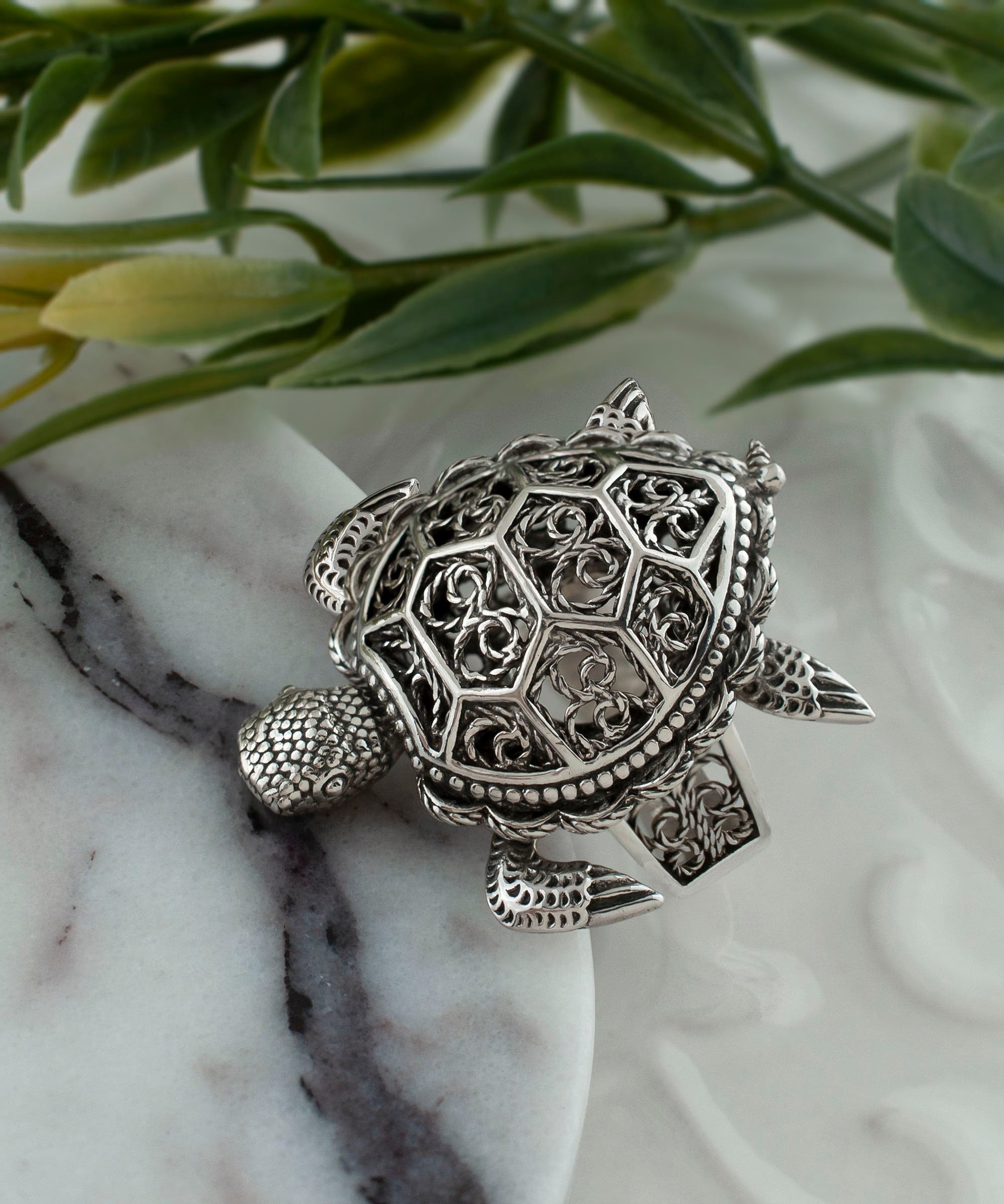 Buy Ceylonmine Turtle Sterling Silver Ring Stylish Kachua Ring For Unisex  Online - Get 65% Off