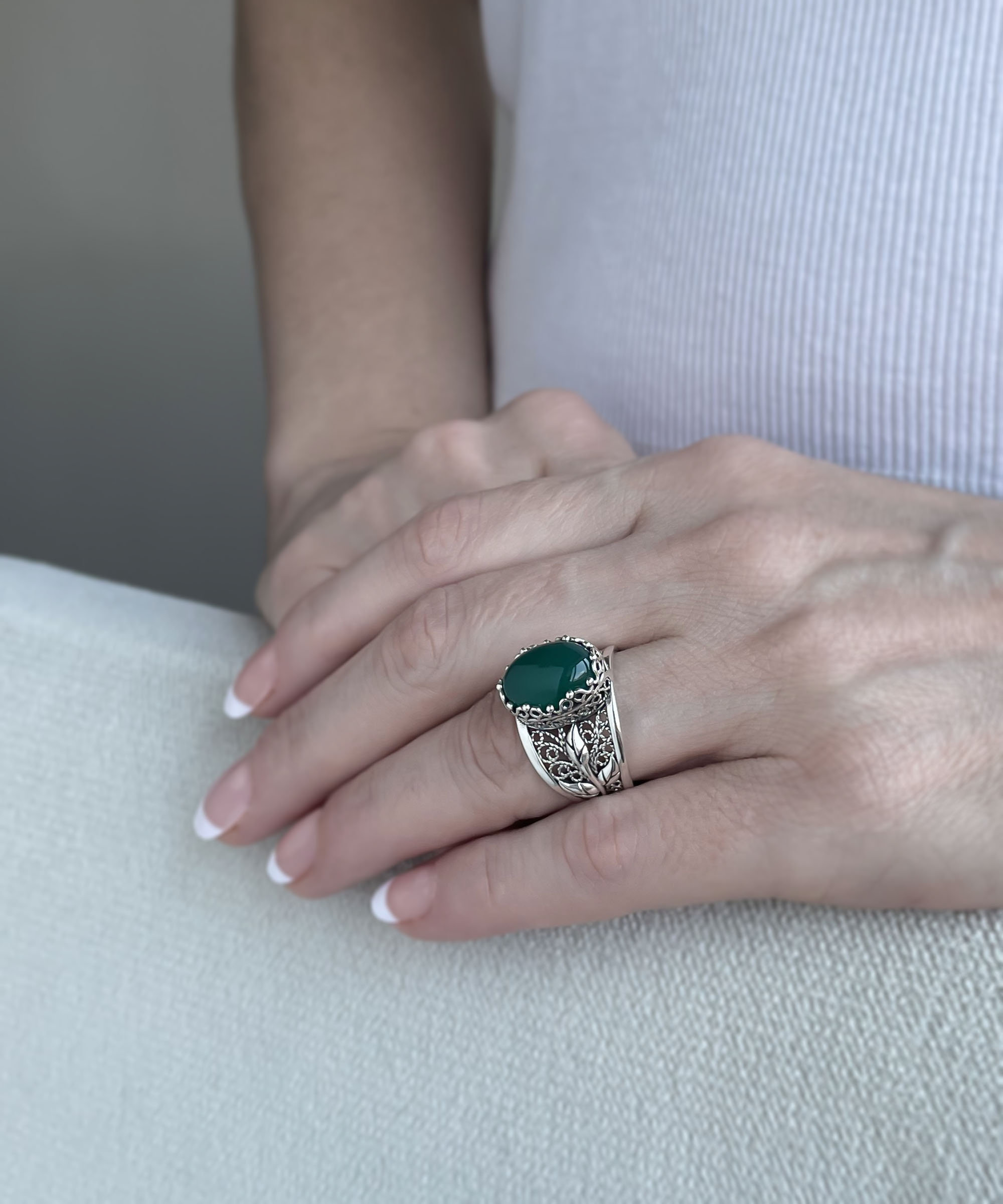 アクセサリー SMALL TILE RING / GREEN Huitan Geometric Square Green Cubic Zirconia Rings for Women