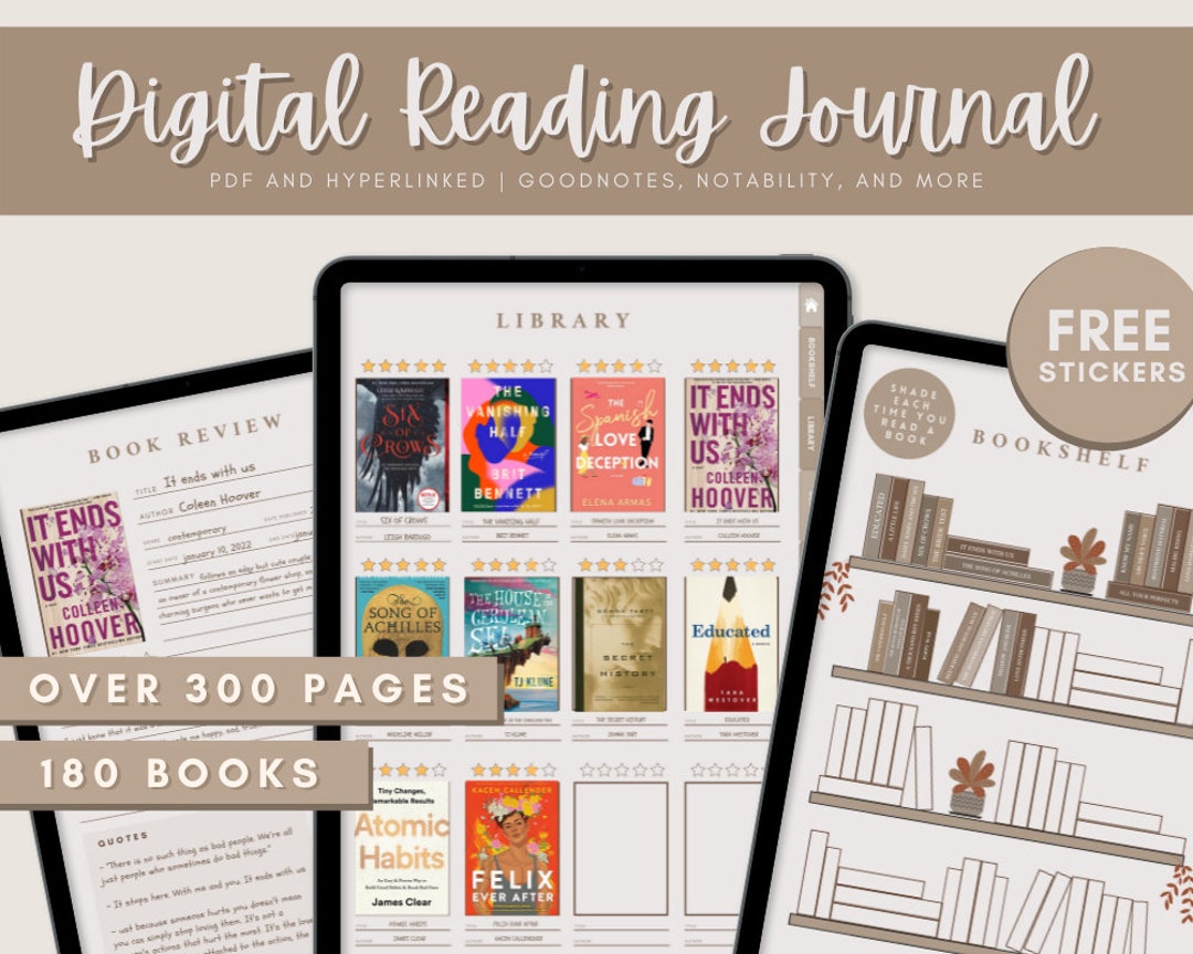 Reading Journal - Digital Book Tracker – Utile Enterprises