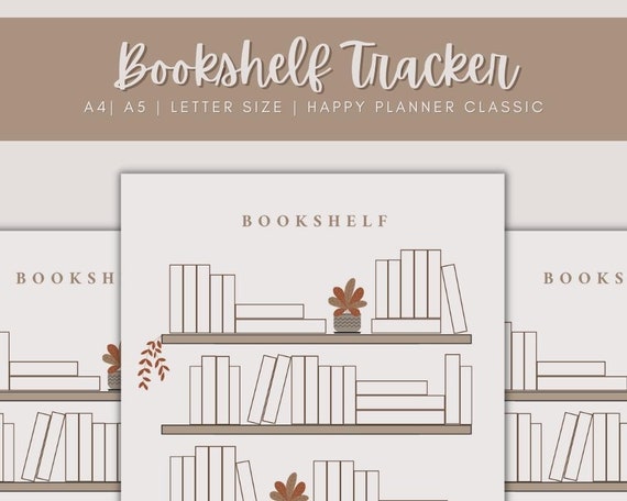 FREE Printable Bookshelf Reading Log For Planners & Bullet Journals - A  Country Girl's Life