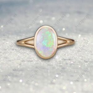 Natural Opal Ring 14K Gold Ring Engagement Ring Solitaire Ring Wedding Ring Ethiopian Opal Ring Proposal Ring Gift For Her Anniversary Ring