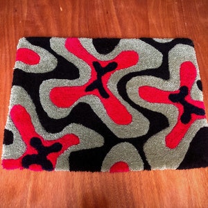 Safy rectangular carpet tufted hand image 4
