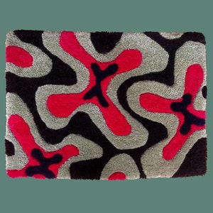 Safy rectangular carpet tufted hand image 1