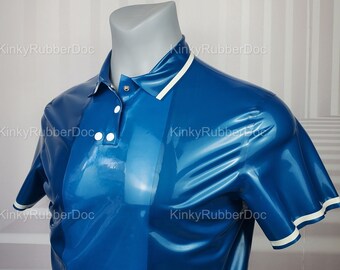 Latex Polo Shirt Gay | Etsy
