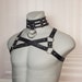 Set of Harness, Coller, Cuffs. Bondage Outfit Costume Kinky Sex Pride Puppy Domtop Erotic Gay BDSM Leather Shirt Fetish Rubber Gear Unisex 