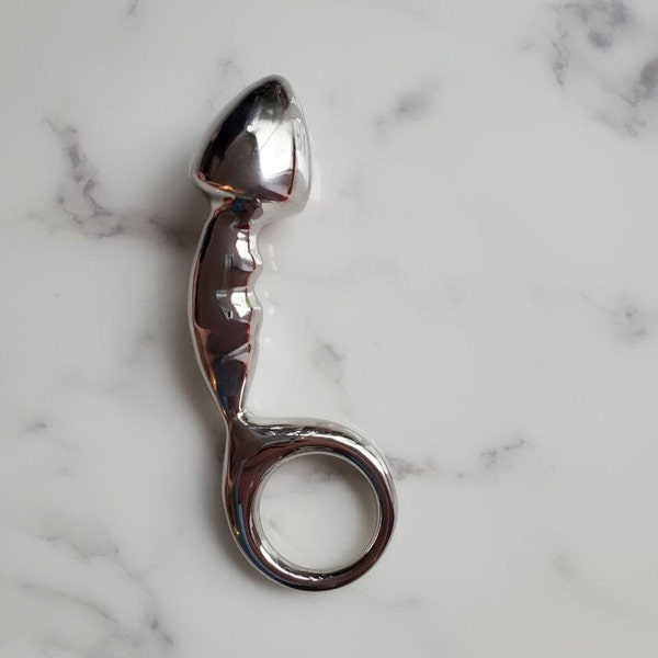 Anal plug finger ring Stainless Steel Sex Toys Adult Role PLay BDSM Bondage Gay Fetish buttplug Prostate massage Dungeon Bottom hole games