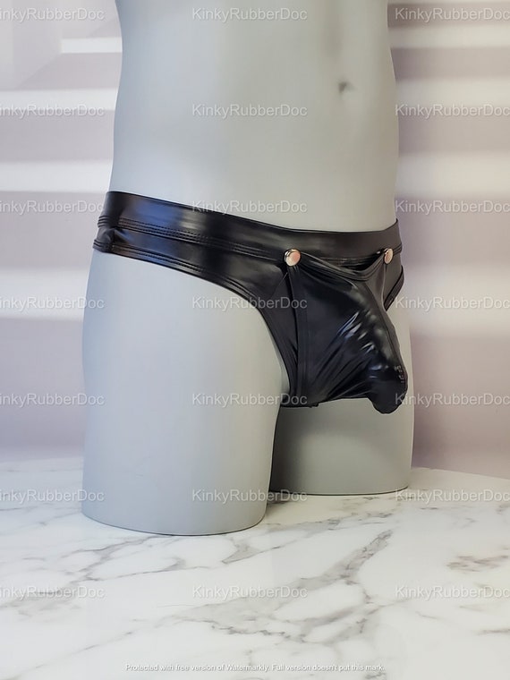 Mens 2024 leather thong