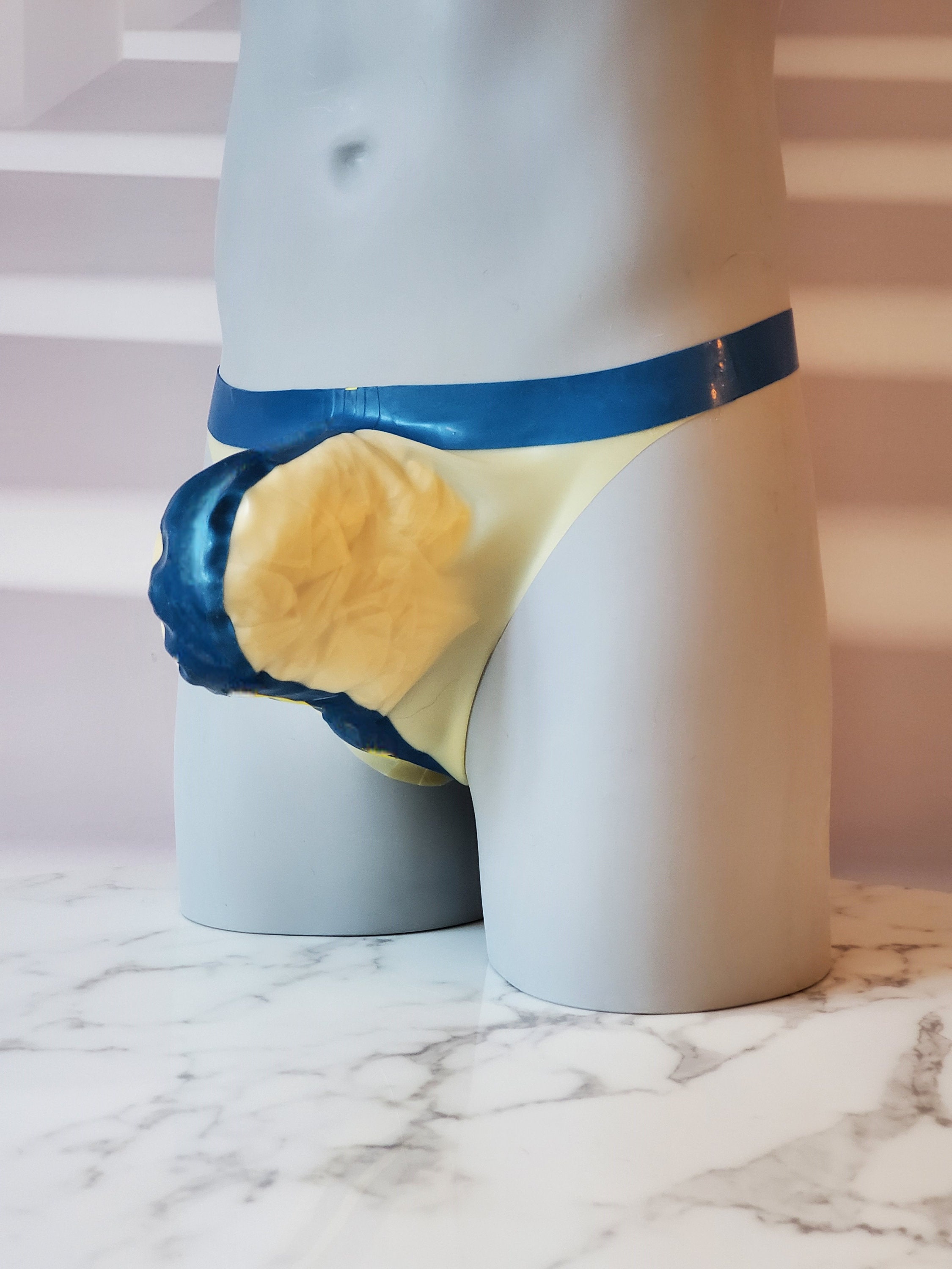 Alpha Latex G-string Thong HUGE Saline Balls Bulge. Rubber - Etsy Finland