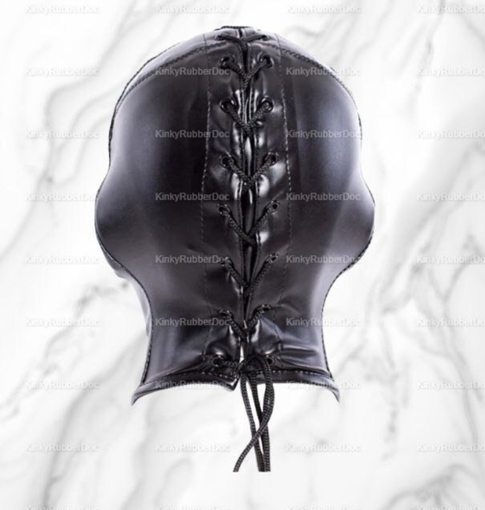 Erotic Blindfold Hood. Faux Leather Mask Sex Rol Play Fetish BDSM Cloth Bondage Pup Party Sub Top Games Sex Toy Punishment breathplay Dom